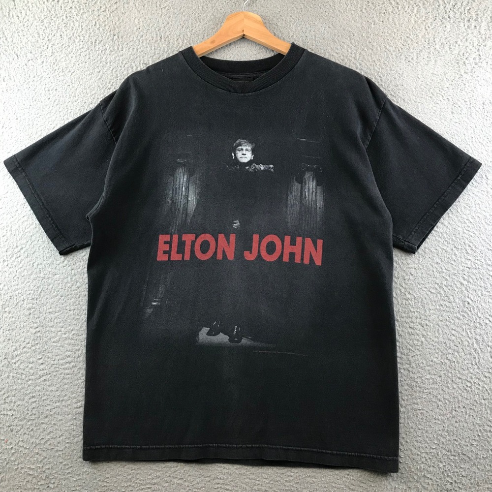 Vintage‎ 1997 Elton John T-Shirt PolyGram Merchandising Concert Tee L